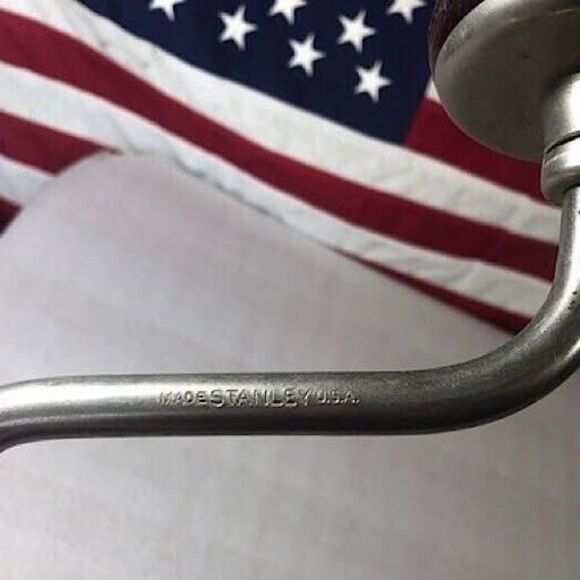 STANLEY 02-945 (945A-10inc) Hand Ratcheting Reversible Bit Brace Drill - Vintage - Picture 3 of 8
